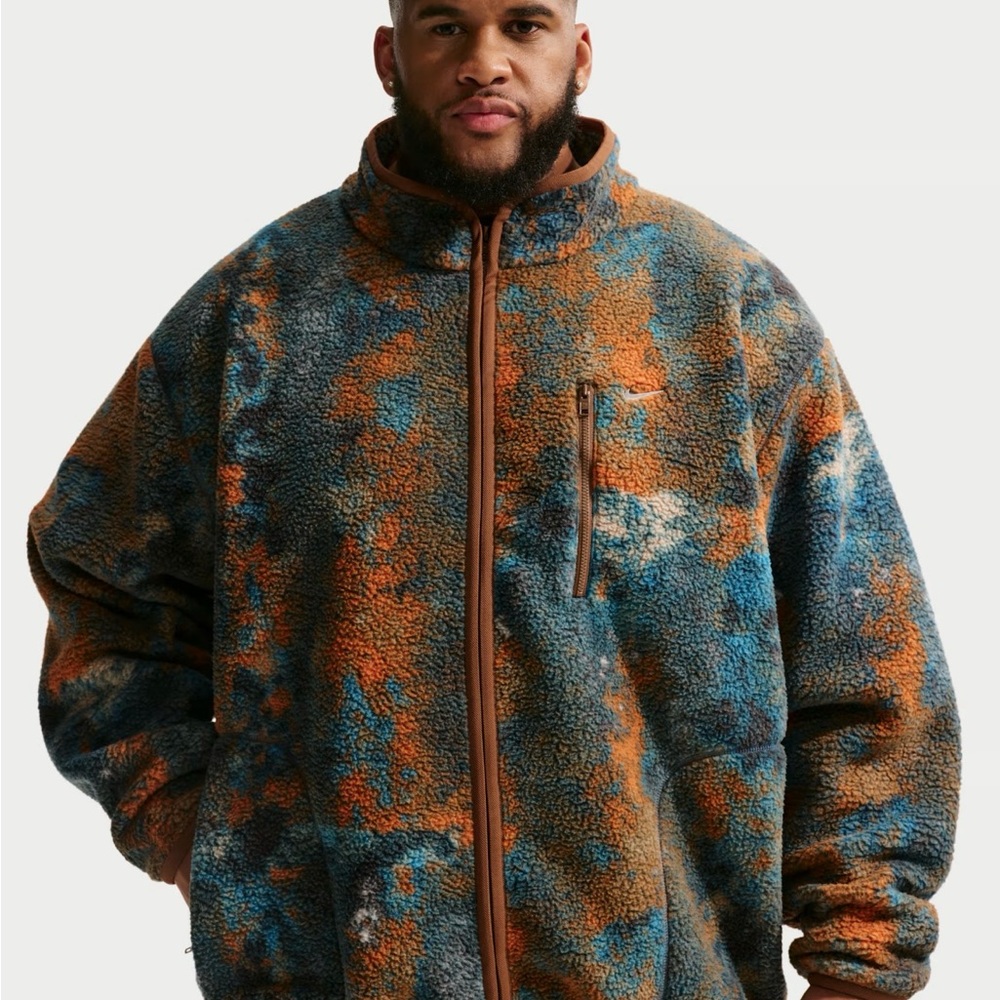 NWT Nike Men's Winterized Jacket in Parachute Beige/Campfire Orange/Light Bone